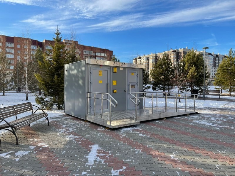 новость об установке теплых туалетных кабин в Красноярске